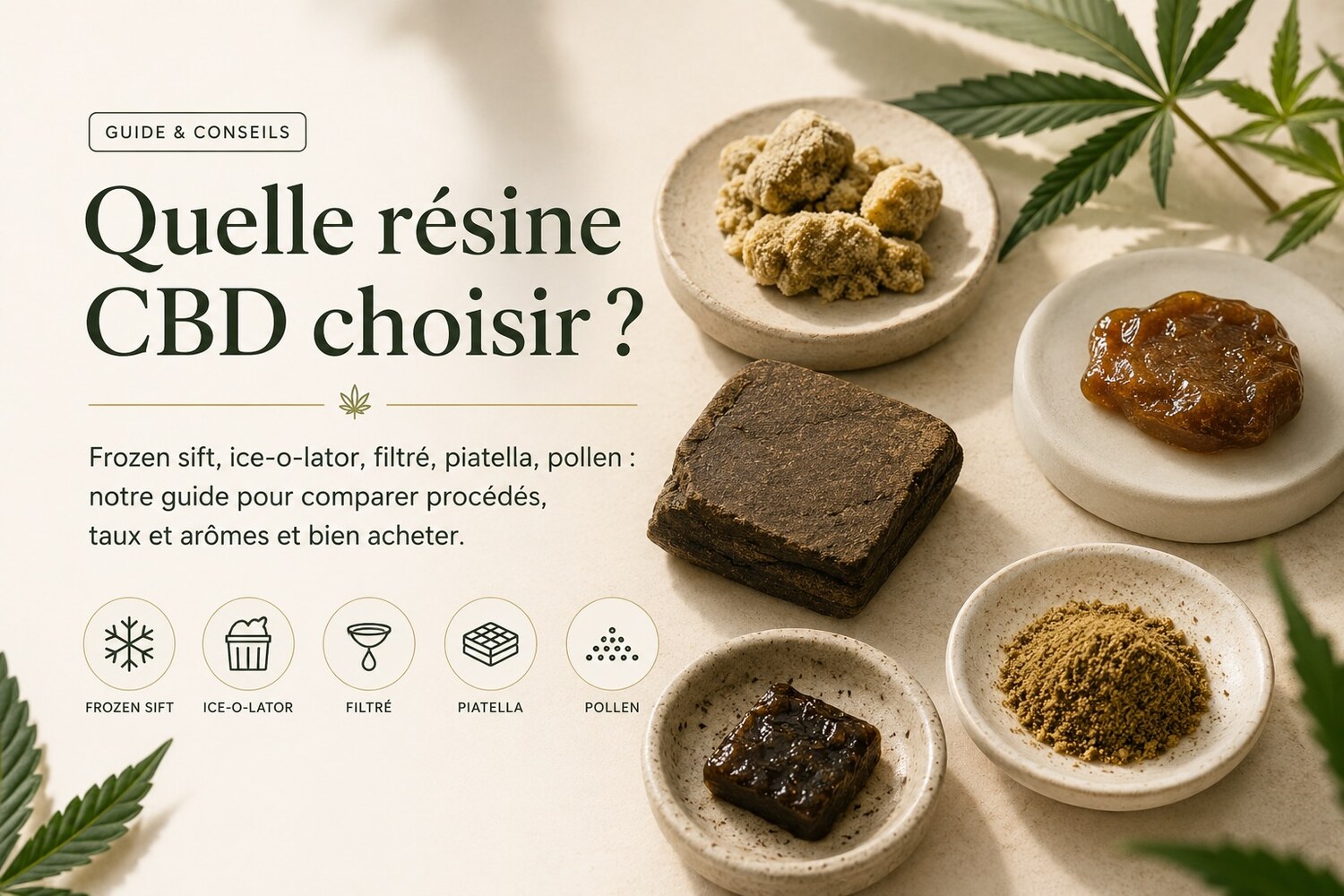Quelle résine CBD choisir : le guide complet · Maison Résine
