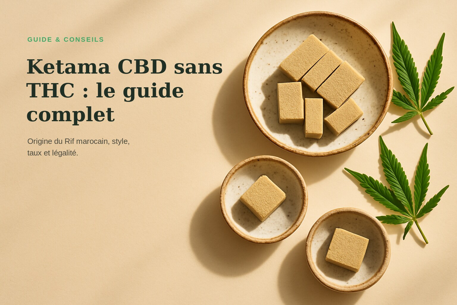 Ketama CBD sans THC : le guide complet · Maison Résine