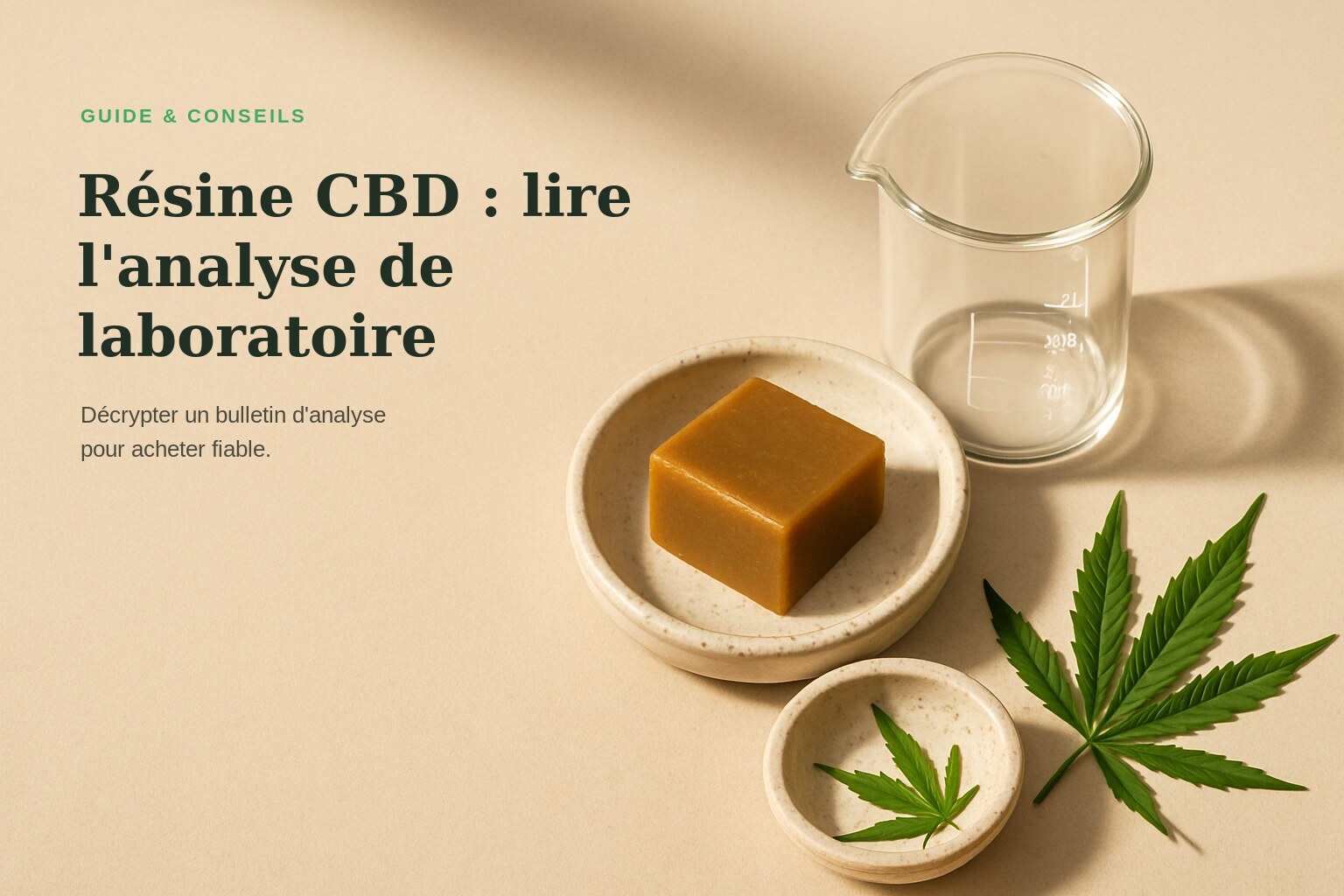 Résine CBD : lire l'analyse de laboratoire · Maison Résine