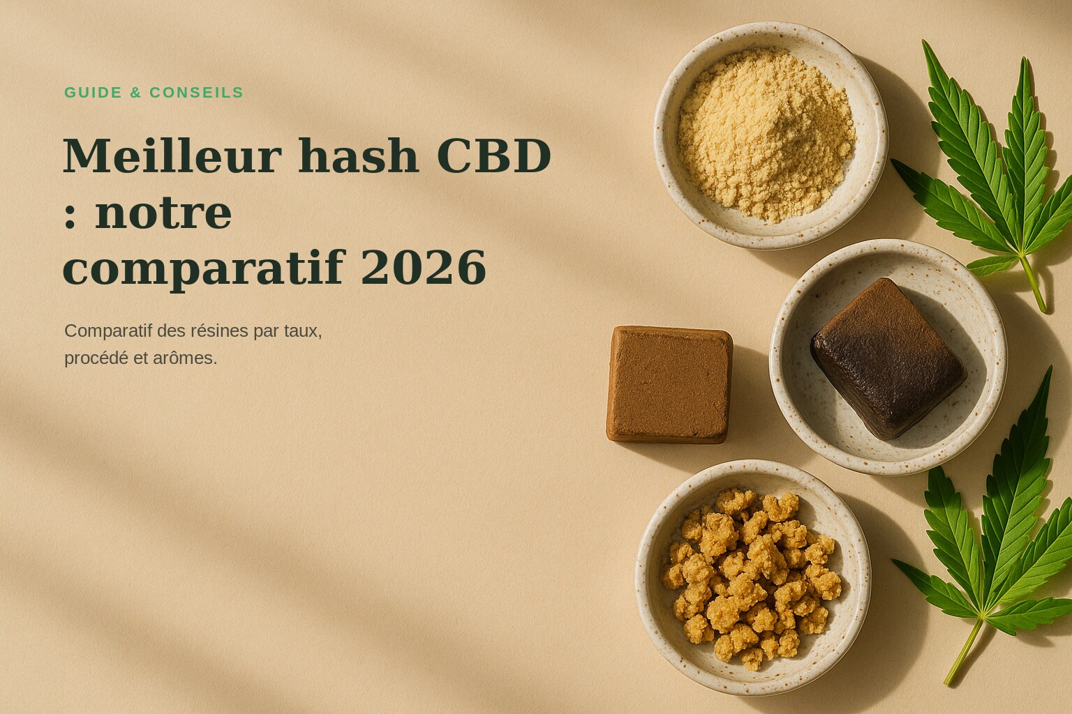Meilleur hash CBD : notre comparatif 2026 · Maison Résine