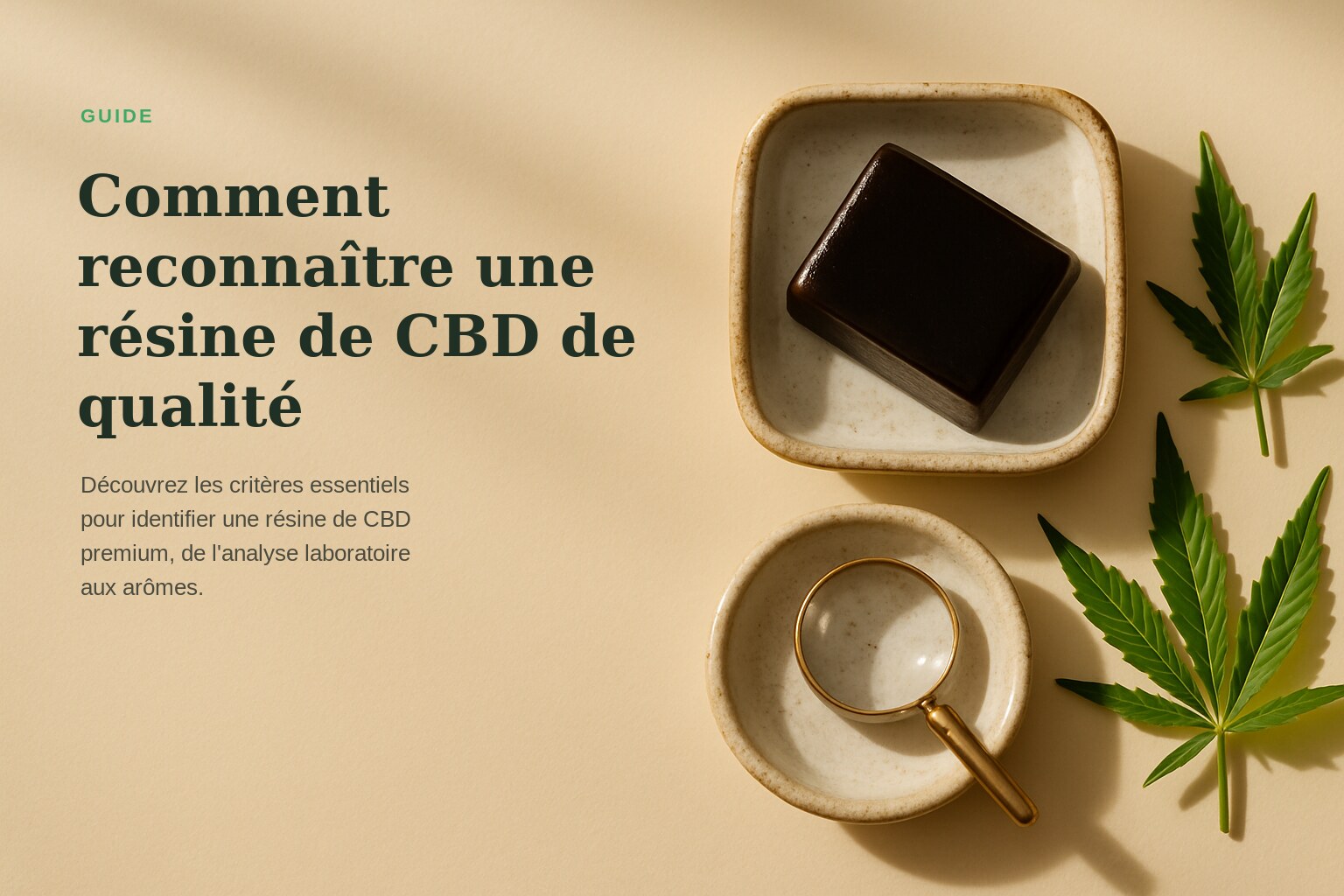 Comment reconnaître une résine de CBD de qualité · Maison Résine