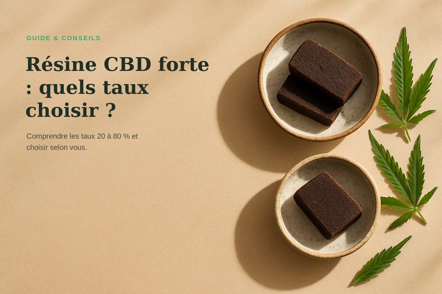 Résine CBD forte : quels taux choisir ? · Maison Résine