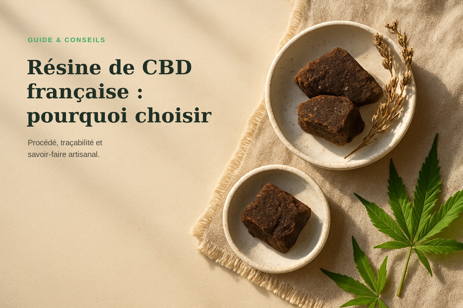 Résine de CBD française : pourquoi choisir · Maison Résine