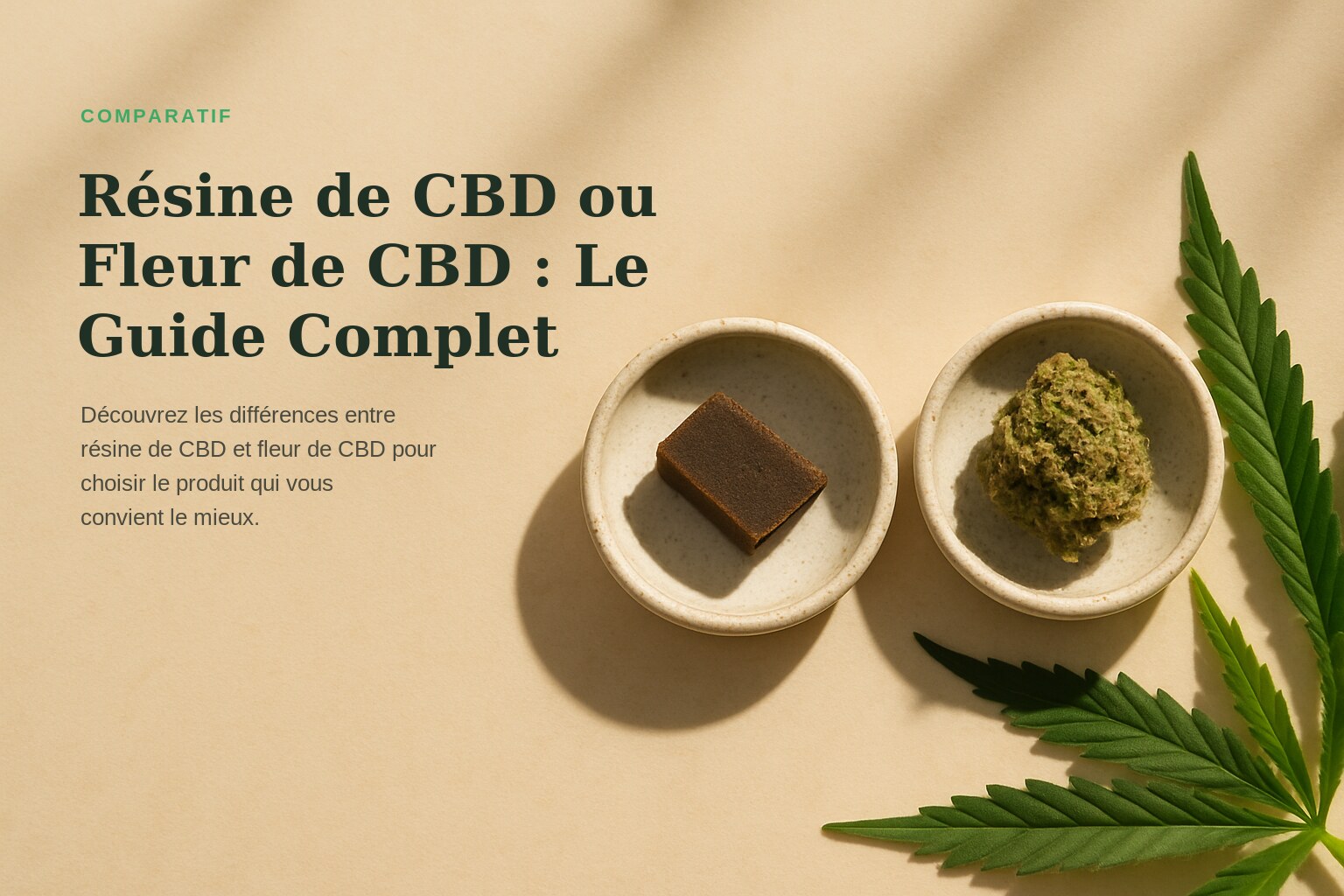 Résine de CBD ou Fleur de CBD : Le Guide Complet · Maison Résine